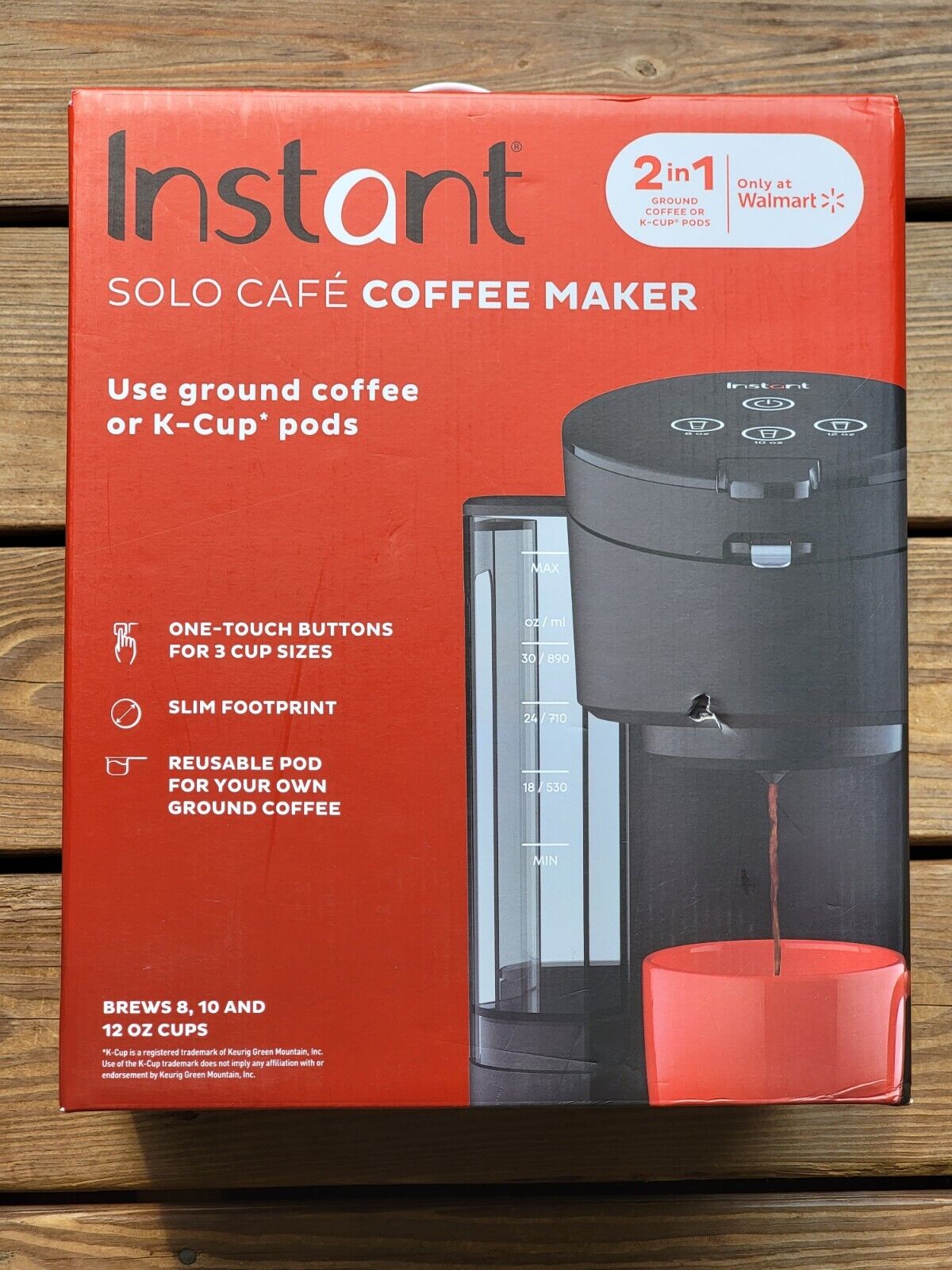 Black 2-in-1 Coffee Maker for K-Cup Pods