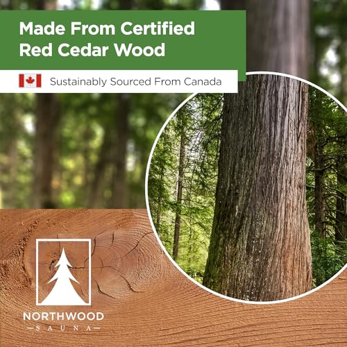 Northwood Cedar Sauna Thermometer & Hygrometer Combo