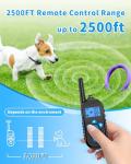 2500FT Remote Dog Training Collar - Waterproof & Rechargeable