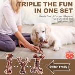 Kseroo Indestructible Bacon Chew Toys for Dogs