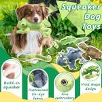 5 Pack Tough Squeaky Plush Dog Toys Bundle