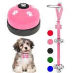 KEXIAVA Dog Door Bells for Potty Training (Pink)