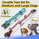 Durable Dog Rope Toys for Heavy Chewers – 5 Pack