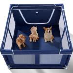 Indoor Puppy Playpen with Gate and Zipper Door