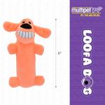 Loofa Dog Plush Toy - Squeaky and Soft