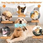 Wodoca Plush Chew Toys with Rope and Squeaker