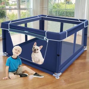 42x42 Inch Puppy Playpen with Gate for Dogs