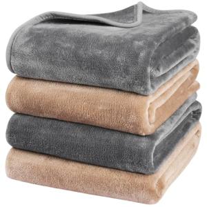 Onarway Washable Dog Blanket Set - 4 Pack