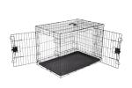 36" Foldable Metal Dog Crate for Medium Breeds