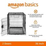 36" Foldable Metal Dog Crate for Medium Breeds