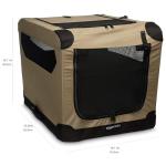 Portable 2-Door Travel Pet Kennel - 26 Inch