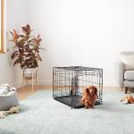 Durable Foldable Metal Wire Dog Crate, Black
