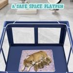 42x42 Inch Puppy Playpen with Gate for Dogs