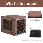 DONORO Collapsible Dog Crate for Small Dogs