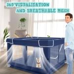 42x42 Inch Puppy Playpen with Gate for Dogs