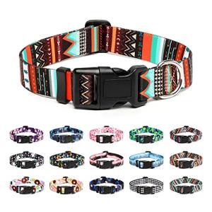 Mercano Tribal Green Adjustable Dog Collar