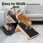 Adjustable Wooden Dog Ramp for Beds and Couches
