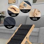 Adjustable Wooden Dog Ramp for Beds and Couches