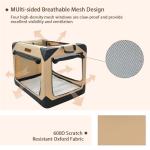 Collapsible 36 Inch Soft Dog Crate for Travel