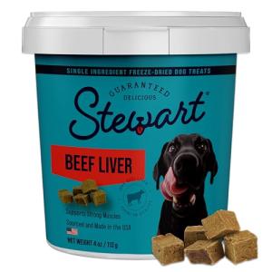 Stewart Freeze-Dried Beef Liver Dog Treats, 4 oz