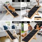 Adjustable Wooden Dog Ramp for Beds and Couches