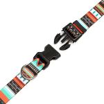 Mercano Tribal Green Adjustable Dog Collar