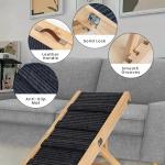 Adjustable Wooden Dog Ramp for Beds and Couches
