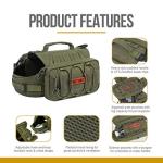 ONETIGRIS Hiking Dog Backpack with Side Pockets