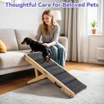 Foldable Adjustable Dog Ramp for Sofa