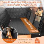 Back Seat Extender for Dogs with Mesh Window
