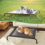 Cooling Elevated Dog Bed for Large Dogs - Grey