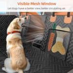 Back Seat Extender for Dogs with Mesh Window