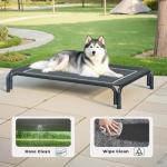 Large Elevated Dog Bed with Cooling Mesh