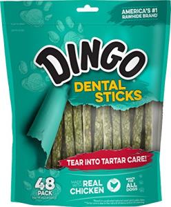 Dingo Dental Sticks 48 Count for Healthy Teeth