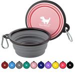 Collapsible Travel Dog Bowls - 2-Pack Set