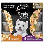 Cesar Wet Dog Food Toppers Variety Pack, 8 Count