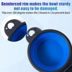 Collapsible Dog Dual Bowls - Travel Ready & Stable