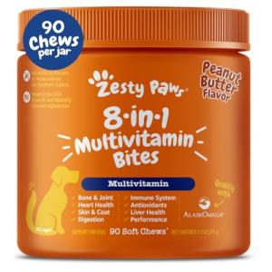 Zesty Paws Peanut Butter Dog Multivitamin Treats