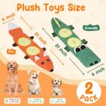 2 Pack Interactive Dog Toys for Aggressive Chewers