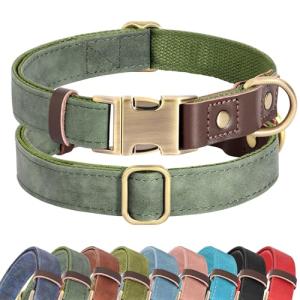 Soft PU Leather Dog Collar for Medium Dogs