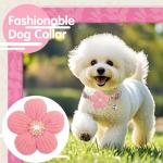 Cute Flower Dog Collar with Bell for Small Dogs