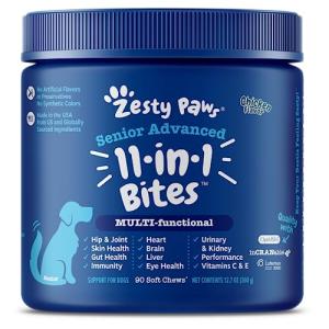 Zesty Paws Senior Dog Multivitamin Treats - 90ct