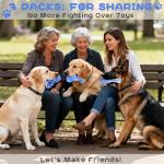 WinTour Indestructible Dog Chew Toys, 3 Pack