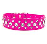 Bling Rhinestone Dog Collar - Hot Pink