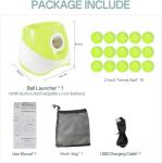Automatic Dog Ball Launcher with 15 Mini Tennis Balls