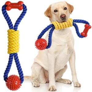 Aitmexcn Interactive Dog Rope Tug Toy Set