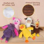 Prime Pets Plush Dog Toy Set, 5 Pieces