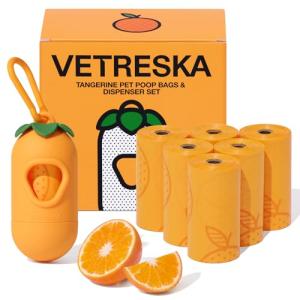 VETRESKA Citrus Scented Dog Poop Bag Dispenser