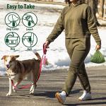 Dog Poop Bag Holder with Carabiner Clip, Pink