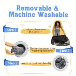 Washable Orthopedic Bed for Large Dogs with Bolsters